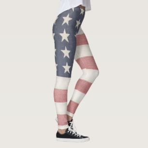 Leggings Bandera rusa estadounidense