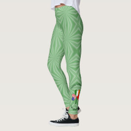 Leggings Bandera Shamrock irlandesa norteamericana de Polon
