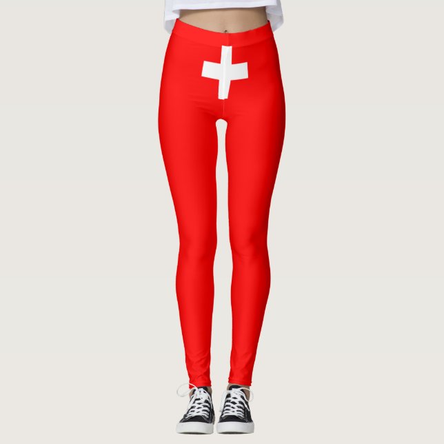 Leggings Bandera suiza (Suiza) (Anverso)