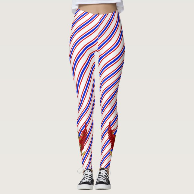 Leggings Bandera tailandesa de las rayas (Anverso)