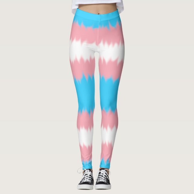 Leggings Bandera Trans Bandera Banda ancha Piernas (Anverso)
