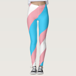 Leggings Bandera transgénero personalizada