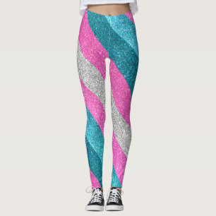 Leggings Bandera transgénero Purpurina del Orgullo Gay LGBT