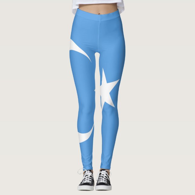 Leggings Bandera uigur del Turkestán oriental (Anverso)