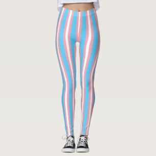 Leggings Bandera vertical del orgullo del transexual