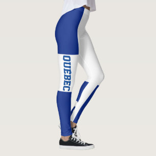 Leggings Bandera y texto - Drapeau Québec y Texte de Quebe