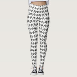 Leggings Banderas a cuadros que compiten con la meta