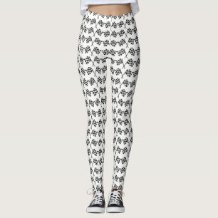 Leggings Banderas a cuadros que compiten con la meta