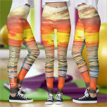 Leggings Banderas Bay Sunset 1738<br><div class="desc">Pintura de la colección "Banderas Bay Sunset 1738" Personalice en la página del producto o haga clic en el botón "Personalizar" para más opciones de diseño. Diseño creado a partir de mi pintura "Banderas Bay Sunset 1738" que capta una hermosa puesta de sol en Puerto Vallarta en la bahía de...</div>