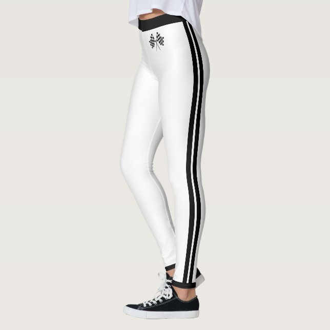 Leggings Banderas de las Carreras (Izquierda)