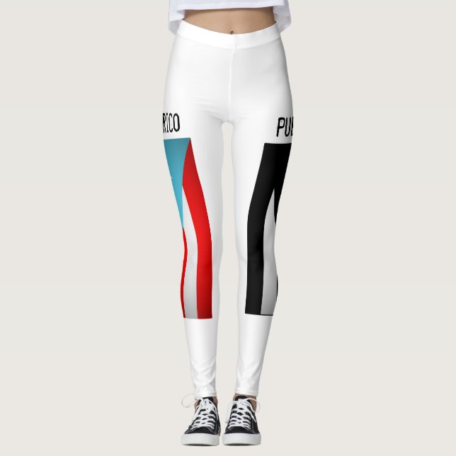 Leggings Banderas de Puerto Rico (Anverso)
