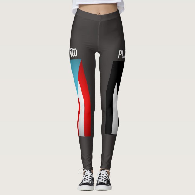 Leggings Banderas de Puerto Rico (Anverso)