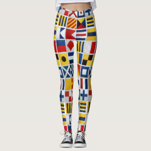 Leggings Banderas náuticas
