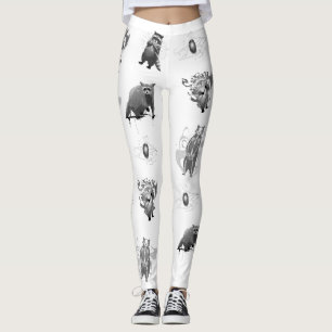 Leggings Bandido de las piernas del mapache
