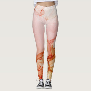 Leggings Bañera de tinta para nubes Resumen Caramelo calie