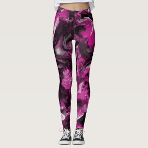 Leggings Bañeras rosas, negras, blancas y grises