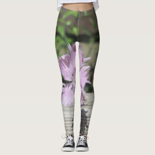 Leggings Baños Rosa Dianthus sobre la cerca