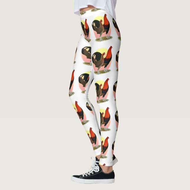 Leggings Bantam, juego inglés antiguo: Rojo BB (Izquierda)