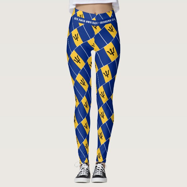 Leggings BARBADOS FLAG Scripting Personalizado (Anverso)