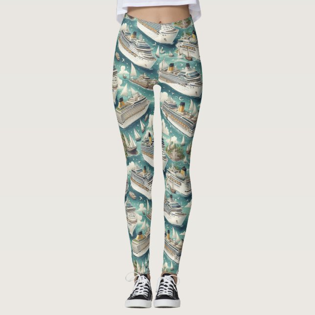 Leggings Barco de crucero náutico (Anverso)