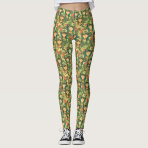 Leggings Barco de vela con escarlata patrón acuático