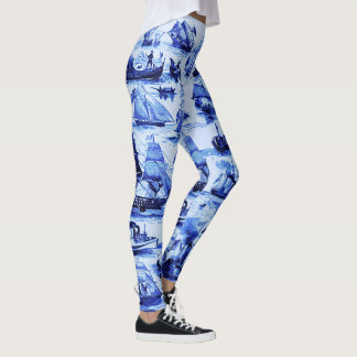 Leggings BARCOS DE VENTAJA, BUQUES DE VELA, Azul marino