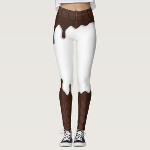 Leggings Barra de dulces de chocolate con goteo