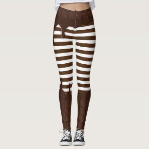 Leggings Barra de dulces de chocolate con goteo