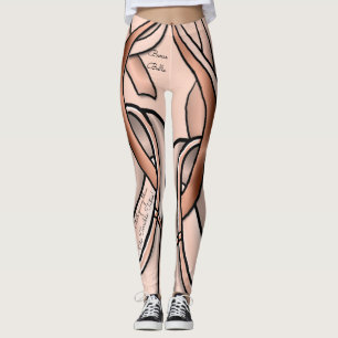 Leggings Barre Belle - Tema de Ballet Divertido - Personali