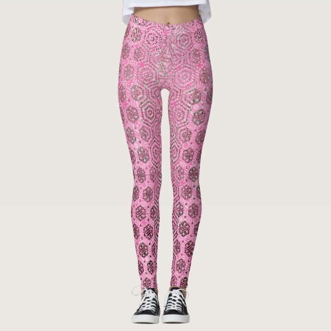 Leggings Barrido en rosa (Anverso)