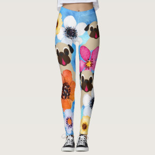 Leggings Barros amasados en jardín de flores