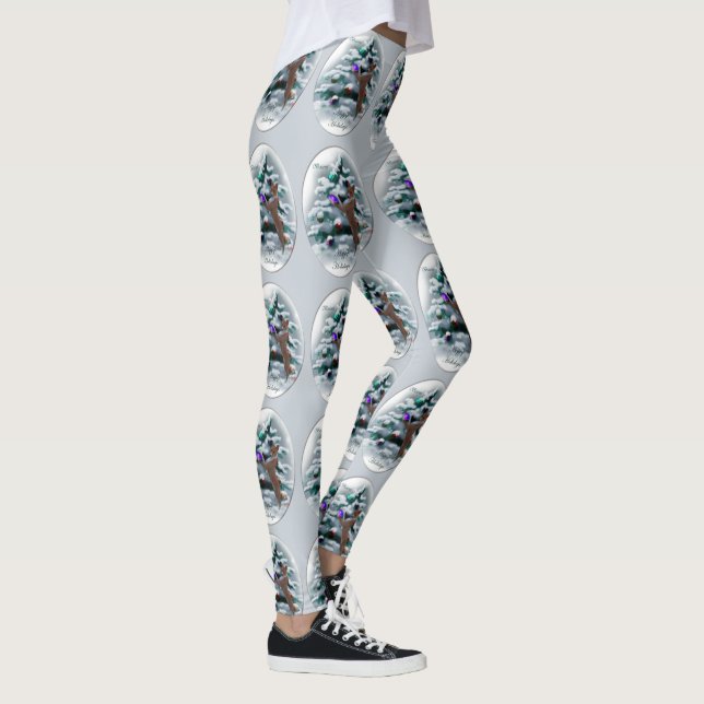 Leggings Basenji Merry Christma (Derecha)