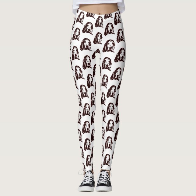 Leggings Basset Hound Face (Anverso)