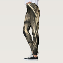 Leggings Bastante retorcido que parece pino quemado con ran