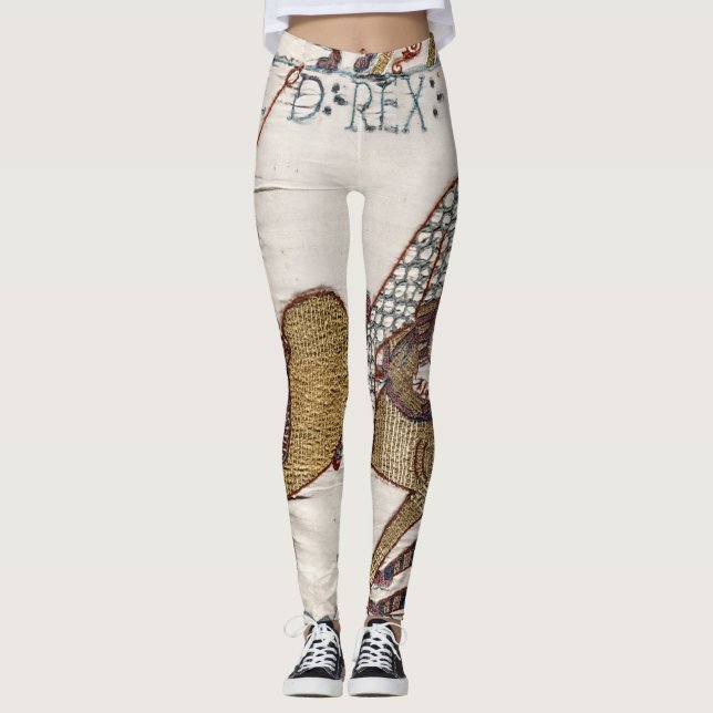 Leggings Batalla de Hastings - Tapiz Bayeux Rey Harold (Anverso)