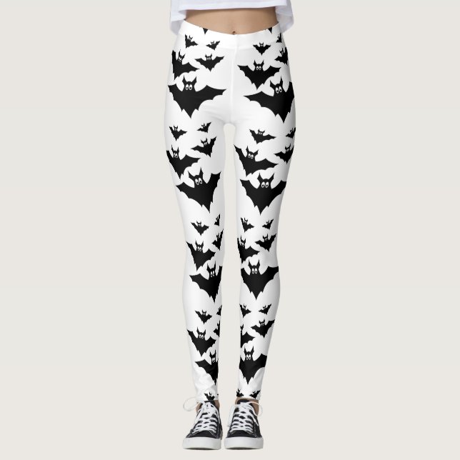 Leggings Bates voladores lindos de Guay Halloween Blanco ne (Anverso)