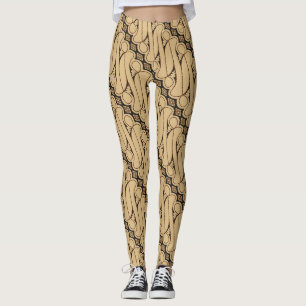 Leggings Batik Parang, patrón indonesio, javanés, etnia