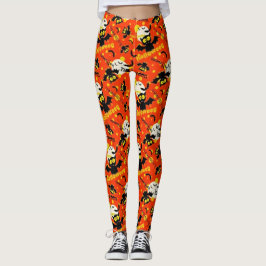 Leggings Bats voladores de Halloween Cute