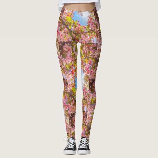 Leggings Be my Valentine Nature florece Heart flowers Love (Anverso)
