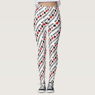 Leggings Be Social Play Bridge Cuatro Tarjetas Consejos