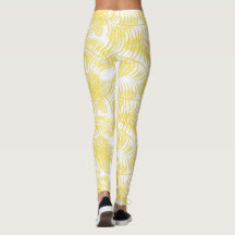 Beach Vibes Tropical Print Yellow White