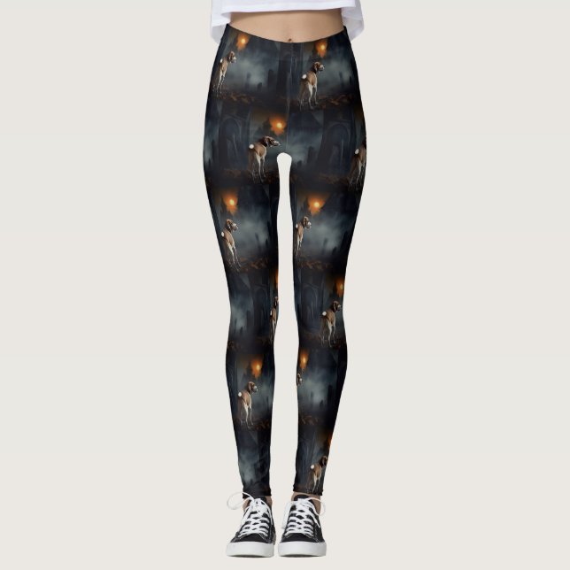 Leggings Beagle Halloween Espantoso (Anverso)