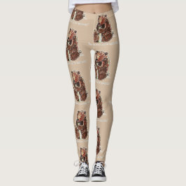 Leggings Bear Contemplates Hibernation