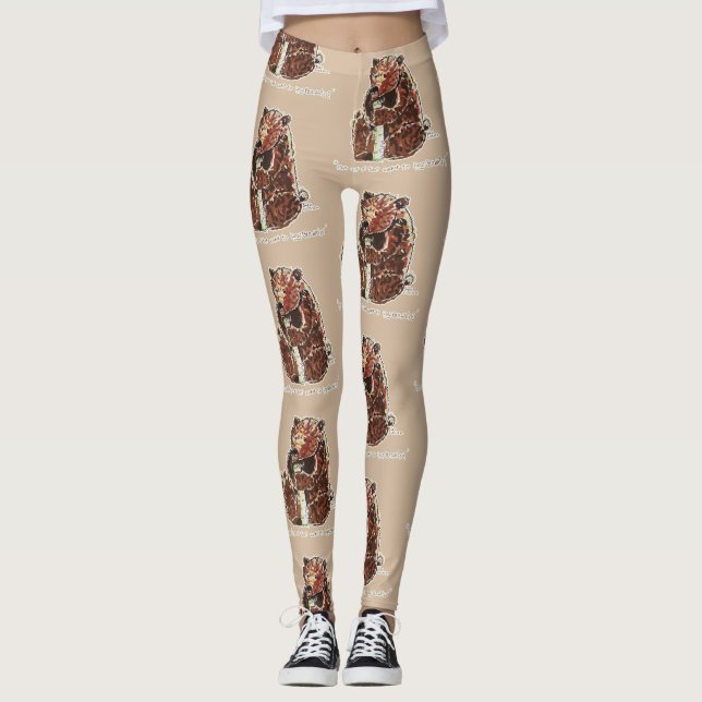 Leggings Bear Contemplates Hibernation (Anverso)