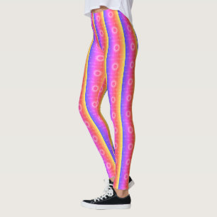 Leggings Bebé colorido Pink Summer Walking Tall Rainbow
