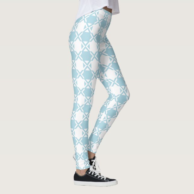Leggings Bebé pálido Blue & White Pastel Gingham Xs (Derecha)