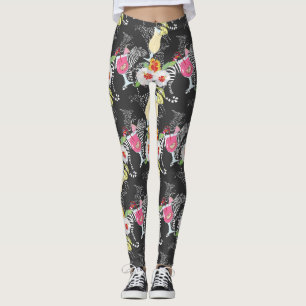 Leggings Bebidas tropicales con animales
