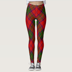 Leggings Becar tartán de platillos rojos
