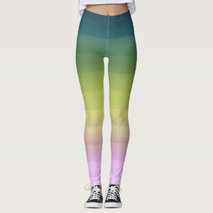 Leggings Bei verde gris oscuro degradado suave borroso
