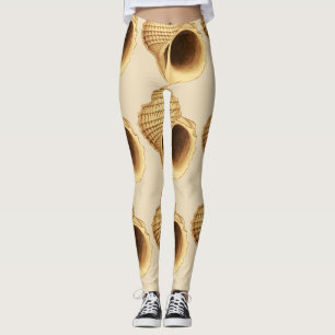 Leggings Beige Seashells